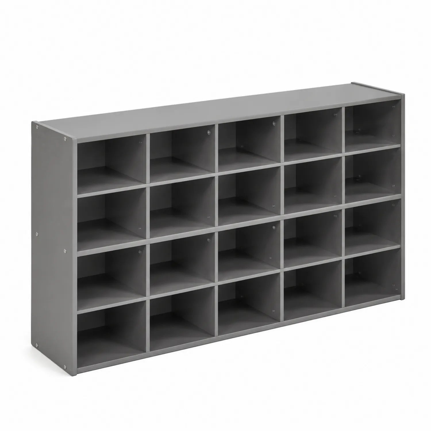 Regal mit 20 Fächern MDF Grau