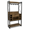 Industrieregal Holz/Metall Braun/Schwarz 120x180x45cm