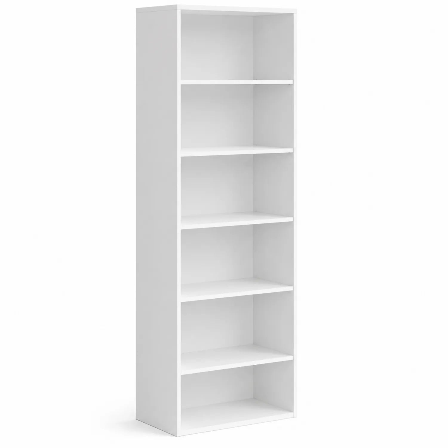 Bücherregal Weiß 5 Ebenen 60x24x180 cm Holzwerkstoff