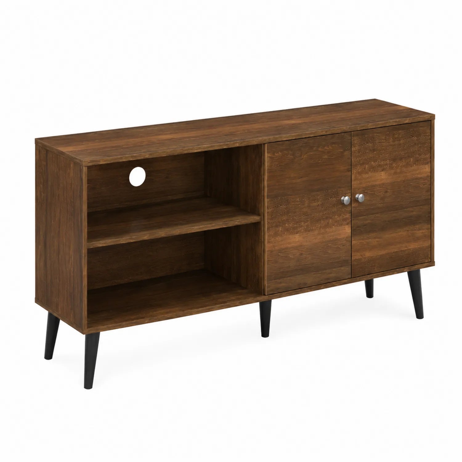 TV-Schrank Holz Spanplatte Dunkelbraun 120x40x60cm