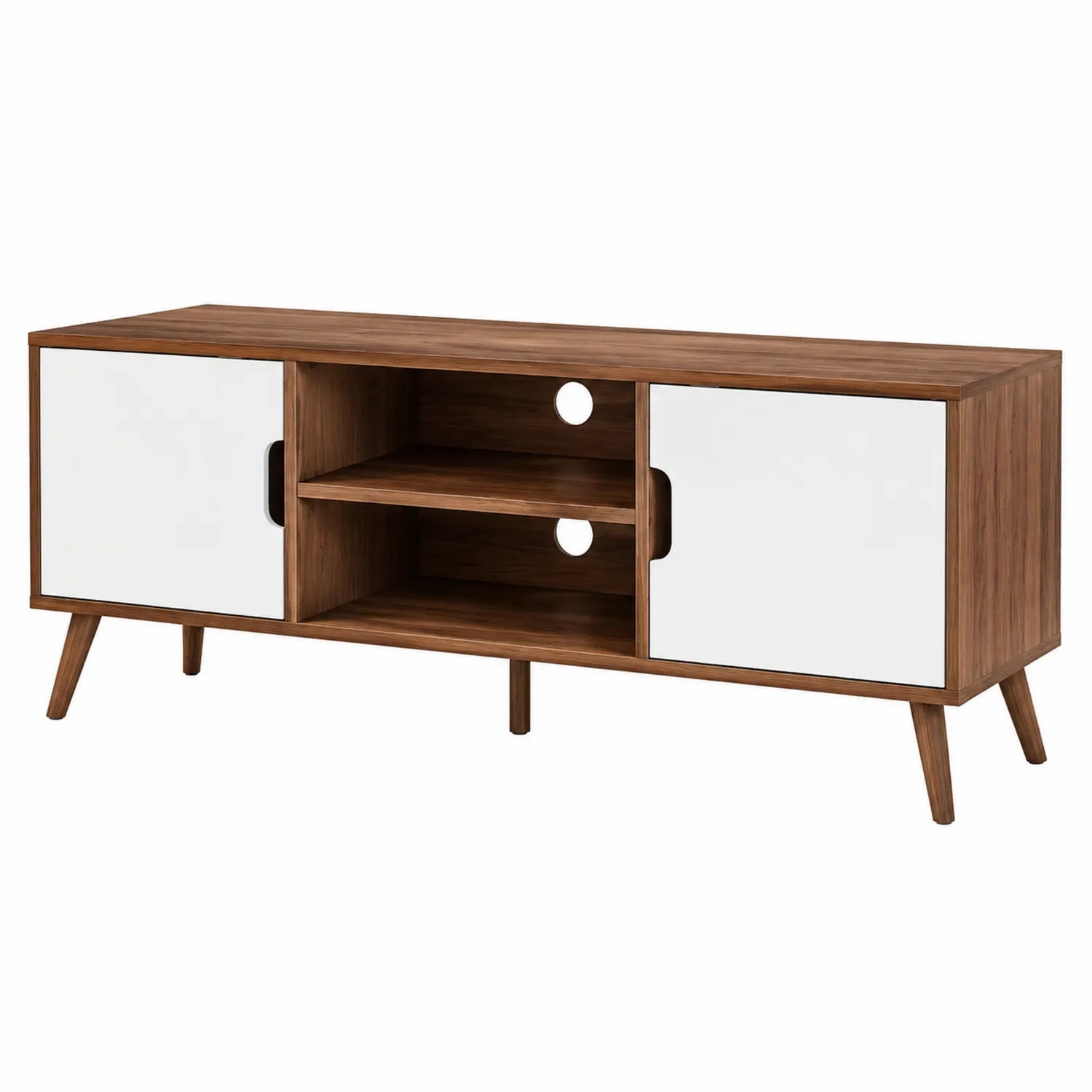 TV-Schrank Holz Weiß 120cm Länge 50cm Höhe
